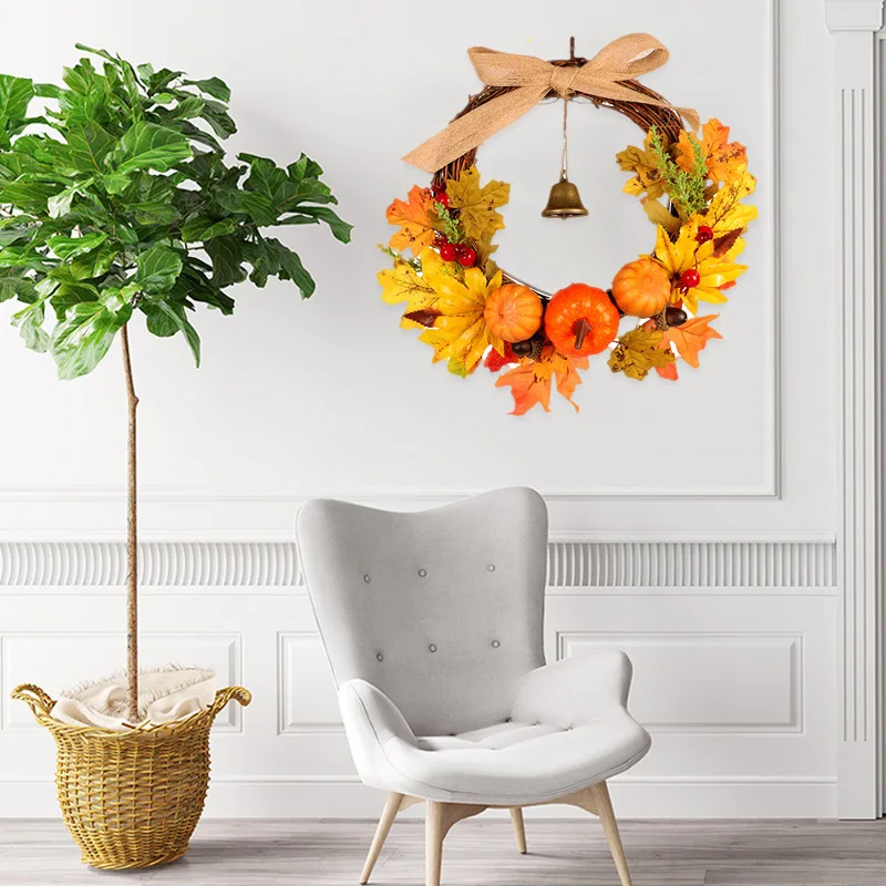 Осенний венок с тыквой и листьями колокольчиком|Молотки| |