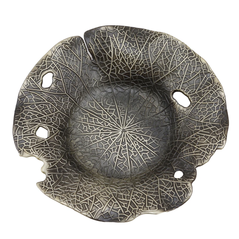 Поднос для чайных чашек из сплава в форме цветка лотоса кленового листа коврик