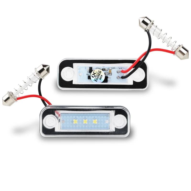 

2Pcs LED License Number Plate Light For Mercedes Benz W203 W211 C219 R171 CLS SLK Bright White Canbus Error Free