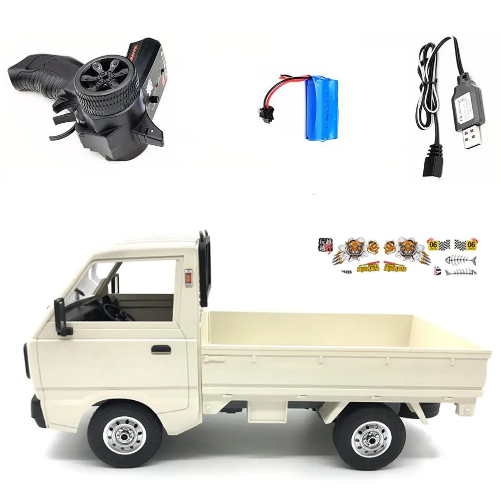 

WPL D12 1/10 4WD RC Car Simulation Drift Truck Brushed 260 motor Climbing Car LED Light On-road RC Car Toys For Boys Kids Gifts