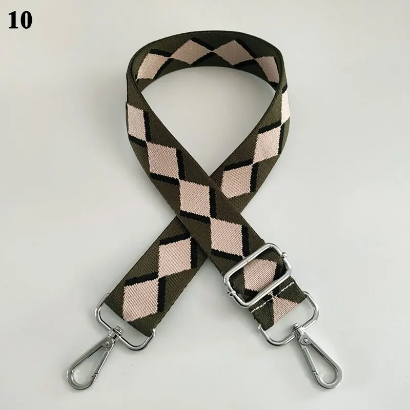 Polyester Cotton Bag Strap Woman Colorful For Messenger Shoulder Bag Adjustable Embroidered Belts Accessories One Shoulder Strap