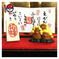 tomy pokemon dolls cyndaquil dugtrio ornament cartoon pocket monsters dolls diglett anime action figure toys collections gift
