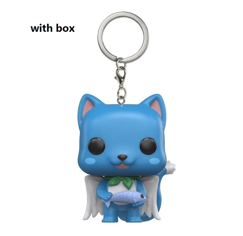 Брелок funko официальная фигурка счастливого хвоста из ПВХ модели игрушек для