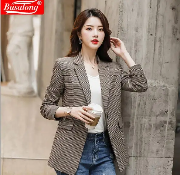 Весна 20200 повседневные пальто официальная куртка для интервью Женский