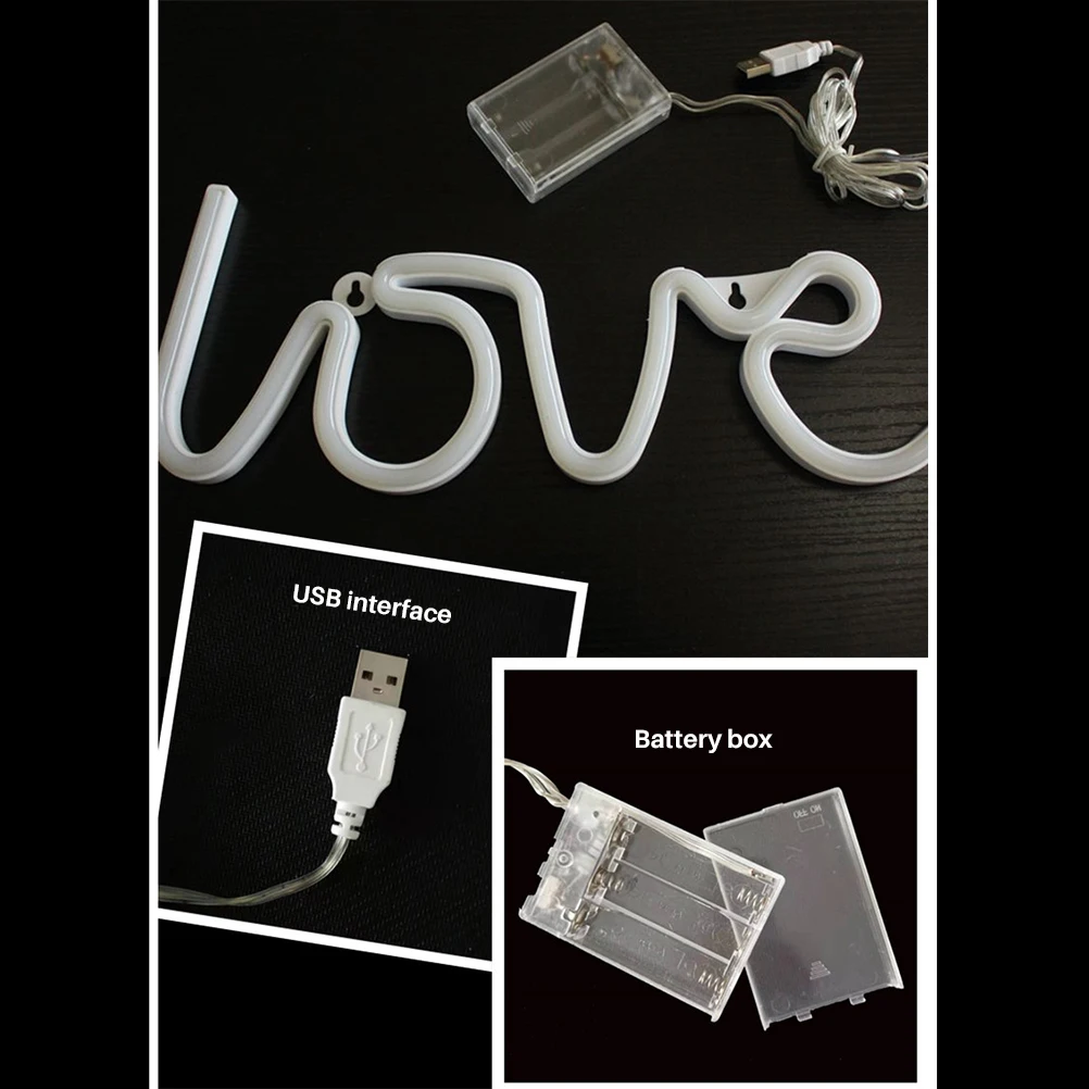 

LED Neon Light Night Light Lamp LED Wall Decoration Lights Art Decor Lamp For Kids Room Valentine'S Day Neon Light Night Lights