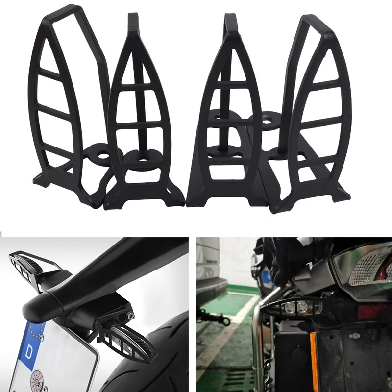 2 Pair Motorcycle Front and Rear Turn Signal LED Indicator Light Grill Protector Cover for BMW F700GS F750GS F800GS ADV R ST F85 |