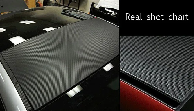 

3D Carbon Fibre Vinyl Wrap Sheet Sticker For Car Roof Hood 127*20CM Carbon Fibre Car Wrap Sheet Sticker Car Styling