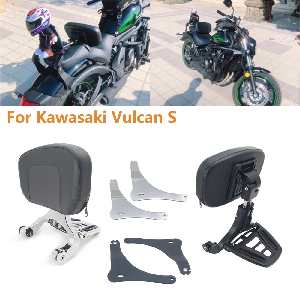 Soporte fijo y respaldo multiusos para Conductor, portaequipajes plegable para Kawasaki Vulcan S