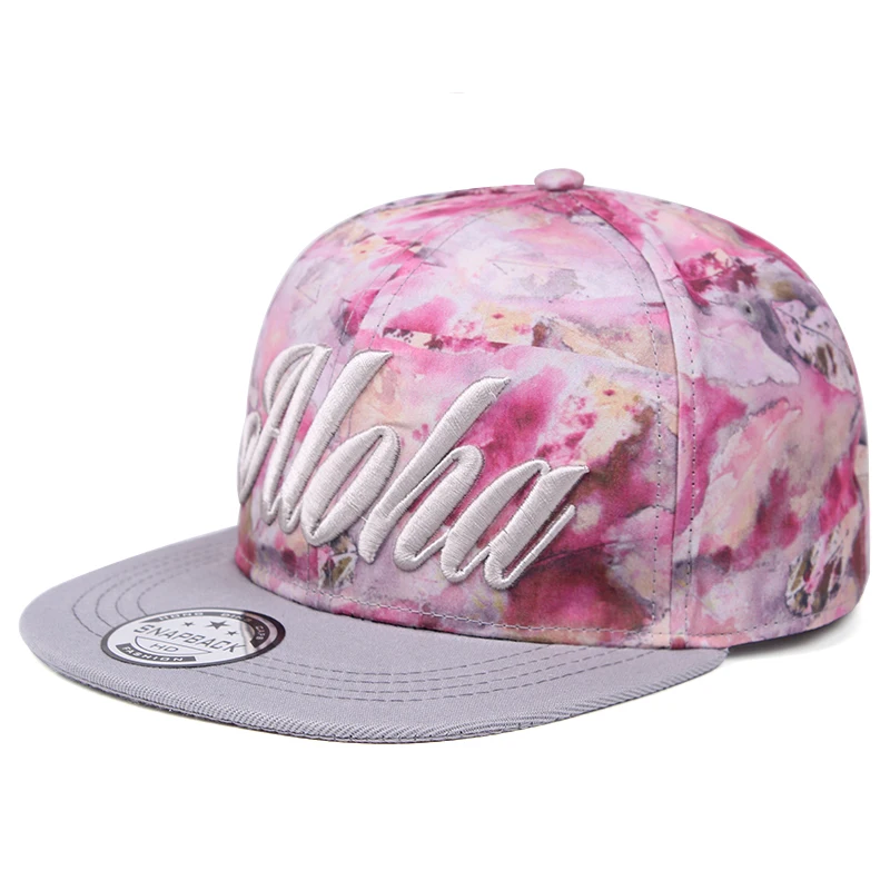 Бейсболка ALOHA с принтом для мужчин Регулируемая Кепка в стиле хип-хоп Женская