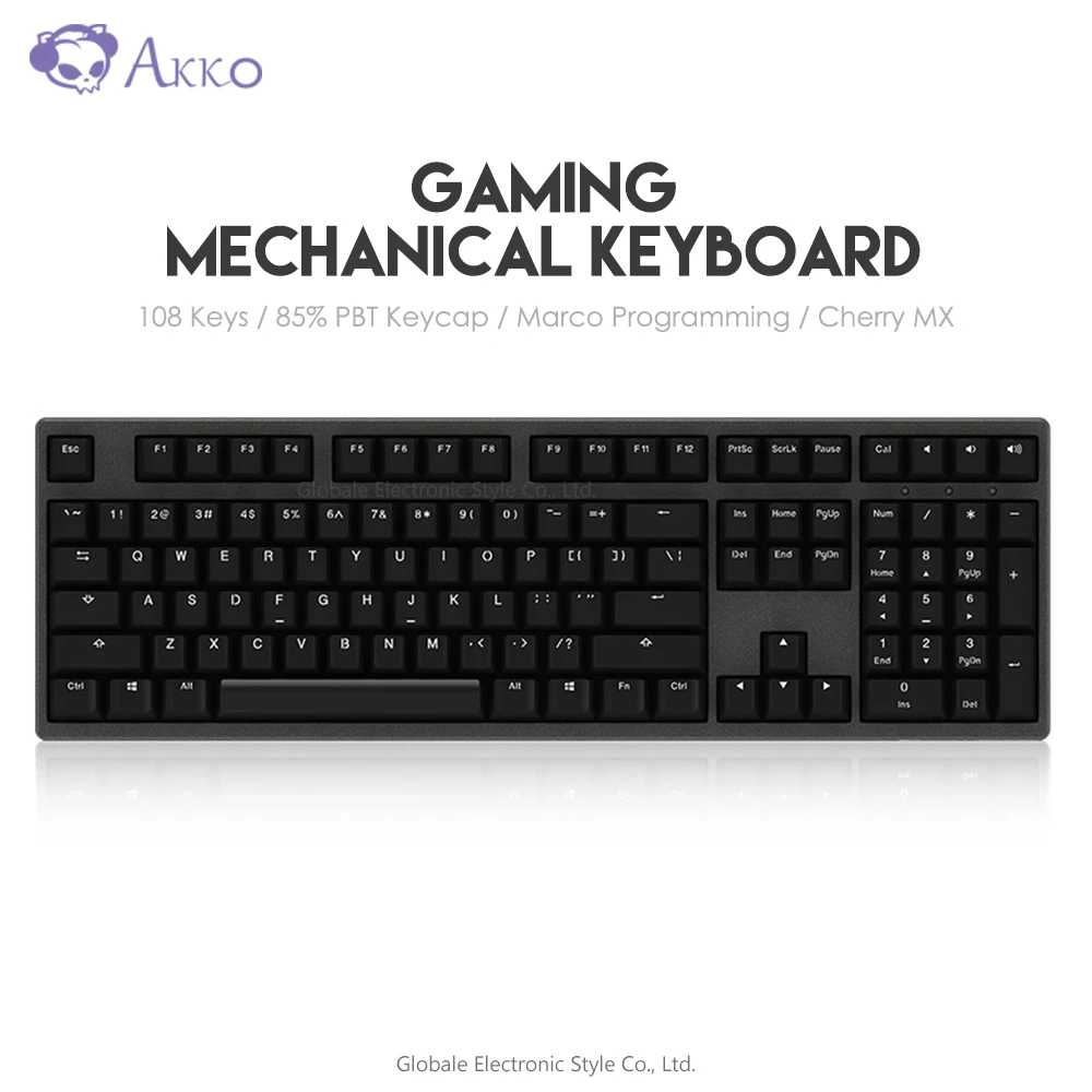 Оригинальная игровая клавиатура AKKO 3108DS, механическая, 108 клавиш, USB, проводная, компьютерная, игровая, Cherry MX Switch, 85%, PBT, макро, программируемая