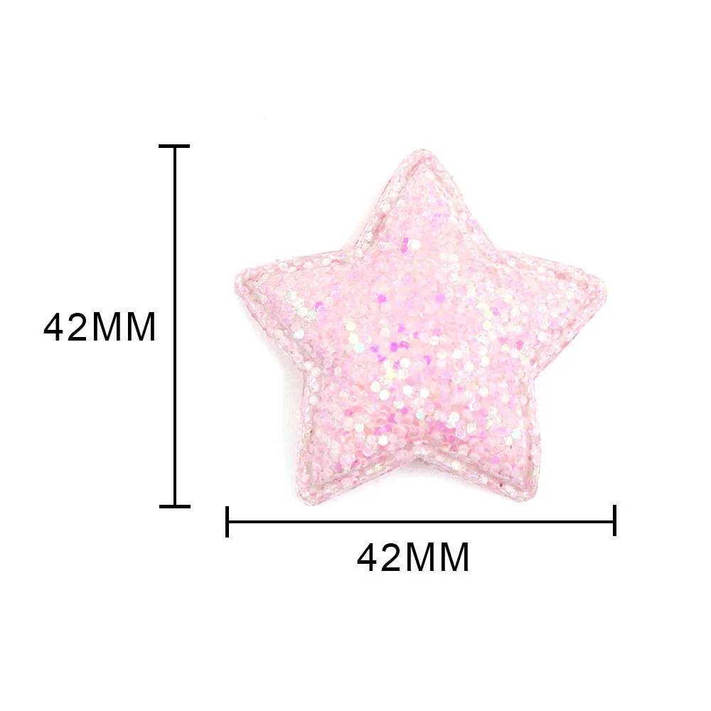 10 шт. разноцветные нашивки со звездами милые с блестками для одежды блестящие