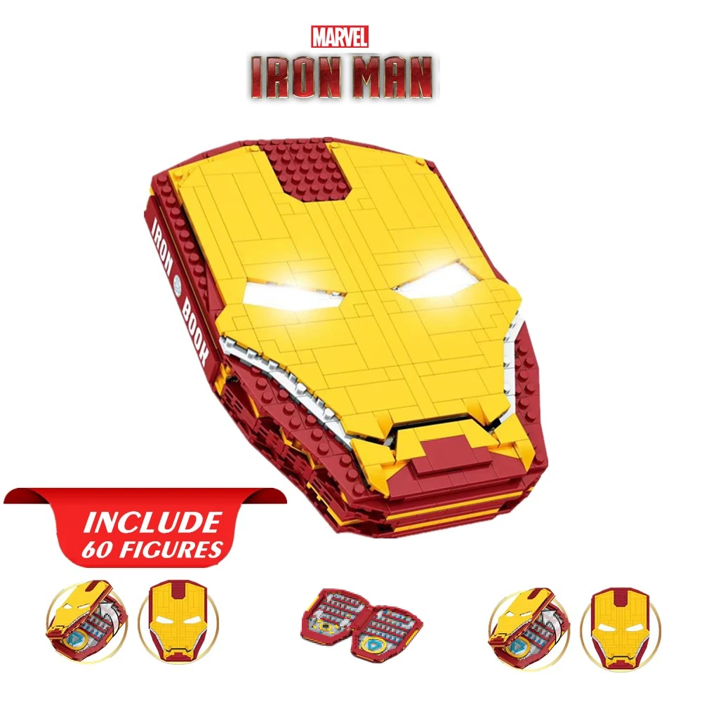 

Новинка 60 фигурок Marvel Мстители Железный человек дисплей книга Железный человек Старк герой строительные блоки кирпичи игрушка подарок для ...