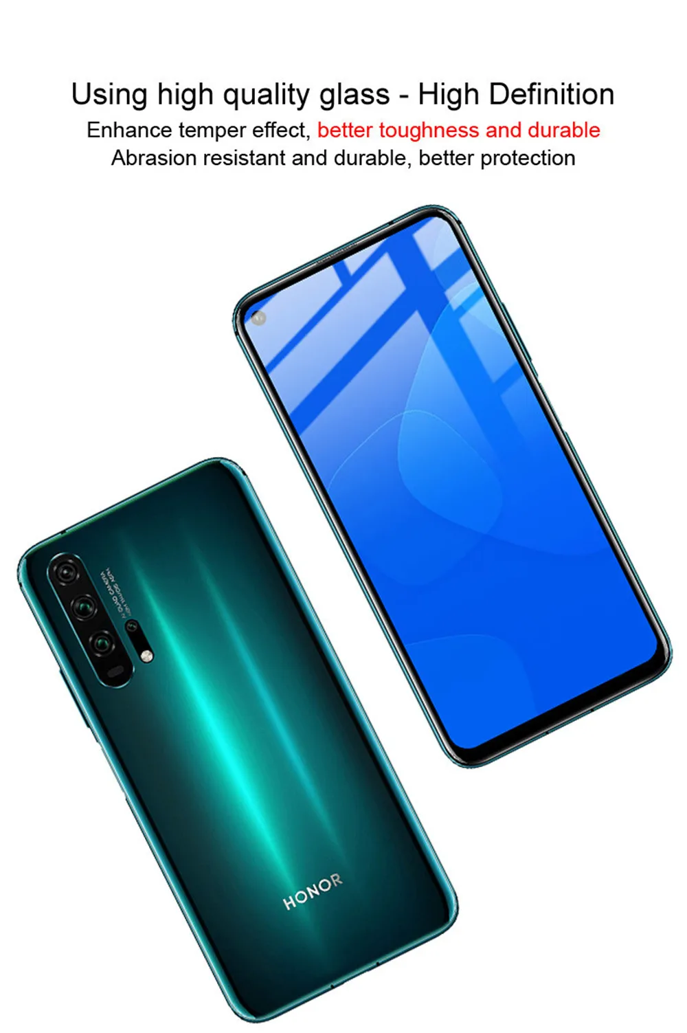 Imak Оригинальное полное Покрытие закаленное стекло на для Huawei Honor 20 Стекло на honor 20 Pro стекло Защитная стеклянная пленка 6.26 дюйма