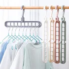 Волшебная многопортовая подвесная вешалка с 9 отверстиями для сушки одежды, многофункциональная пластиковая вешалка для одежды, вешалка для сушки, вешалки для хранения