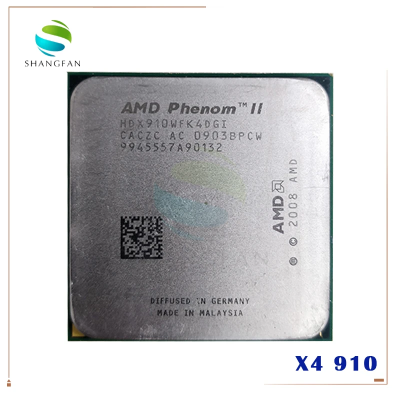 

Процессор AMD Phenom II X4 910 4-ядерный, 2,6 ГБ, разъем AM3