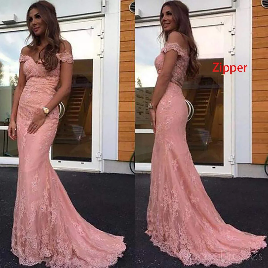 

Formal Lace Mermaid Evening Dresses Sweetheart vestidos de fiesta Off the Shoulder Party robe de soiree Prom Gowns