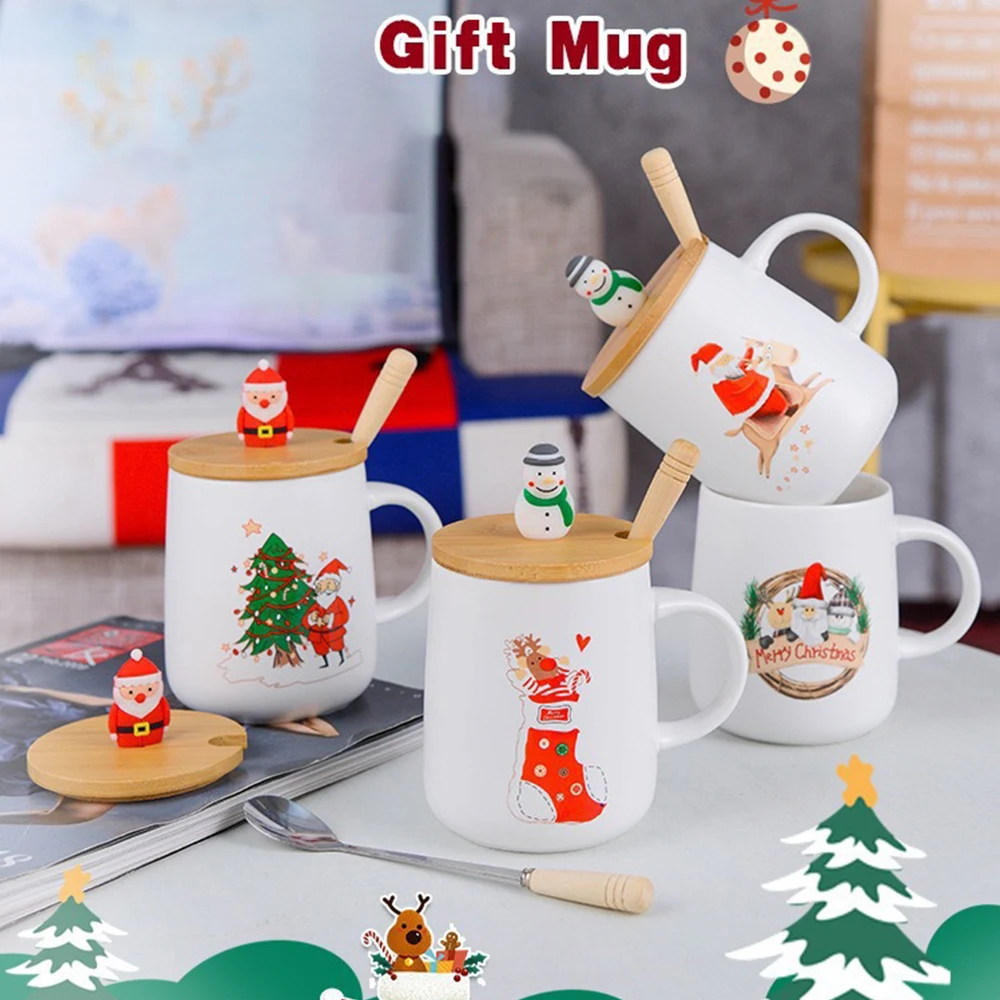 НОВАЯ РОЖДЕСТВЕНСКАЯ керамическая кружка креативная чашка для кофе и чая в виде
