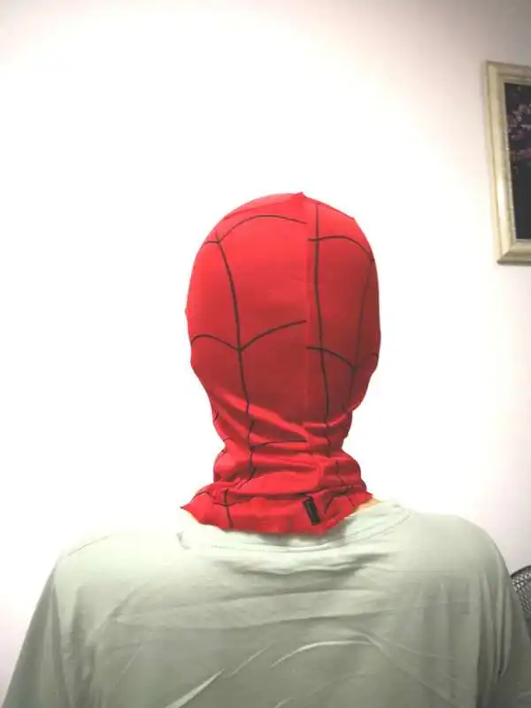 2 шт/партия Хэллоуин полный голова Человек-паук красные маски Человек-Паук Гибкая