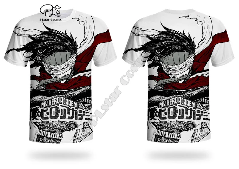 

My hero academia T Shirt summer printed t-shirt men for women shirts tops black cotton tees Fashion Short sleeve