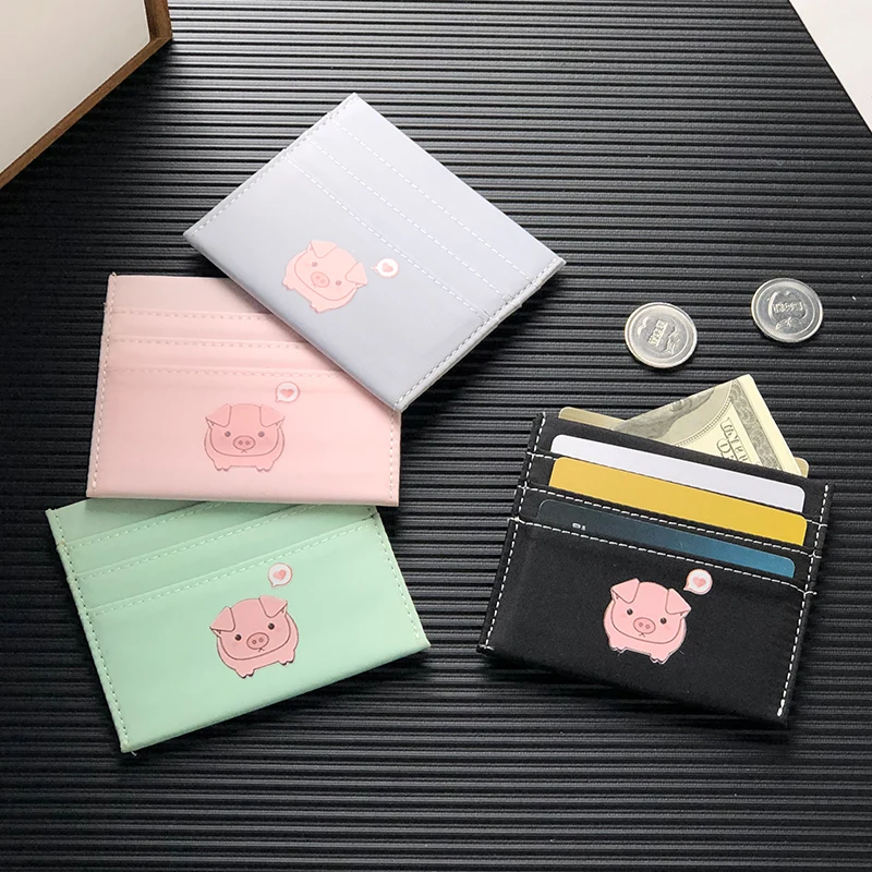 Женский маленький кошелек Тонкий чехол с отделением для карт и паспорта милым