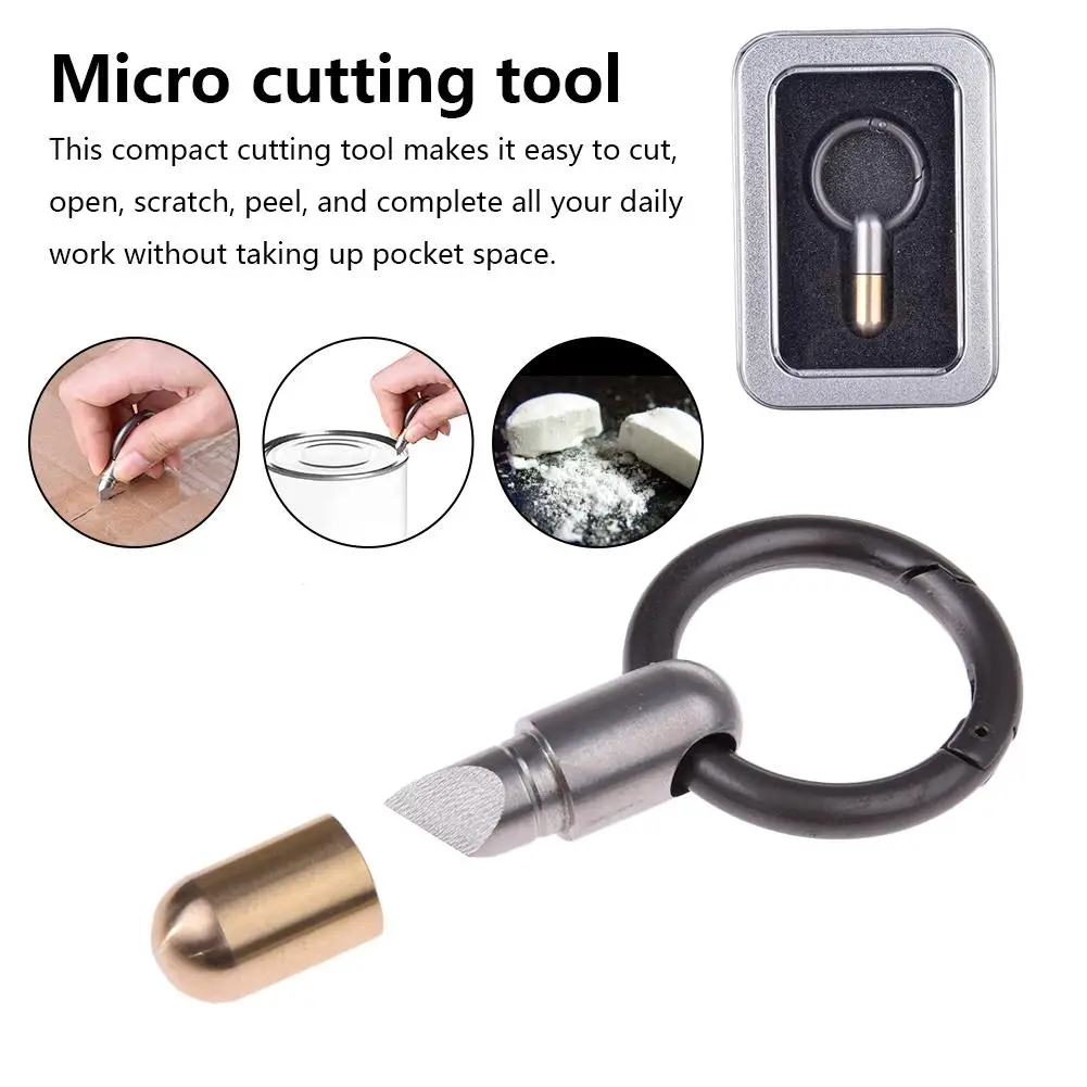 

Micro Cutting Tool Unpacking Artifact Capsule Sharp Cutter For Travel Office Anti-lost Travel Micro Cutting Tool For Opening Can