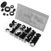 180pcs rubber grommets retaining ring set seal assortment protection coil with box for blanking hole wiring cable gasket kits