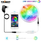 Новый Bluetooth контроллер RGB 2835 Светодиодная ленсветильник м 10 м 15 м 20 м SMD 5050 Водонепроницаемая DC 12 В Гибкая Диодная лента ИК-пульт дистанционного управления