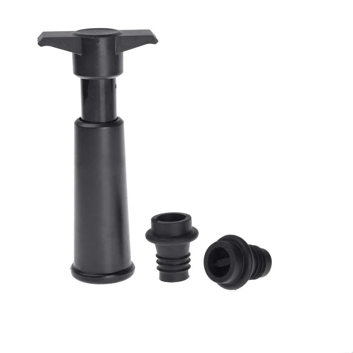

1 Set Wine Saver Vacuum Bottle Stopper Set 1 Pump+2 Caps Sealing Preserver Wine Drinks Bottle Hat Caps Silicone Wine Stoppers