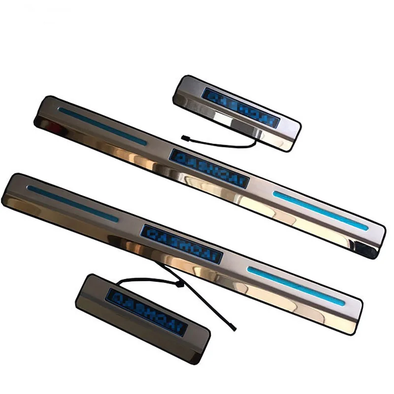 4 шт. Автомобильные светодиодные накладки на пороги двери для Nissan Qashqai j11 2016