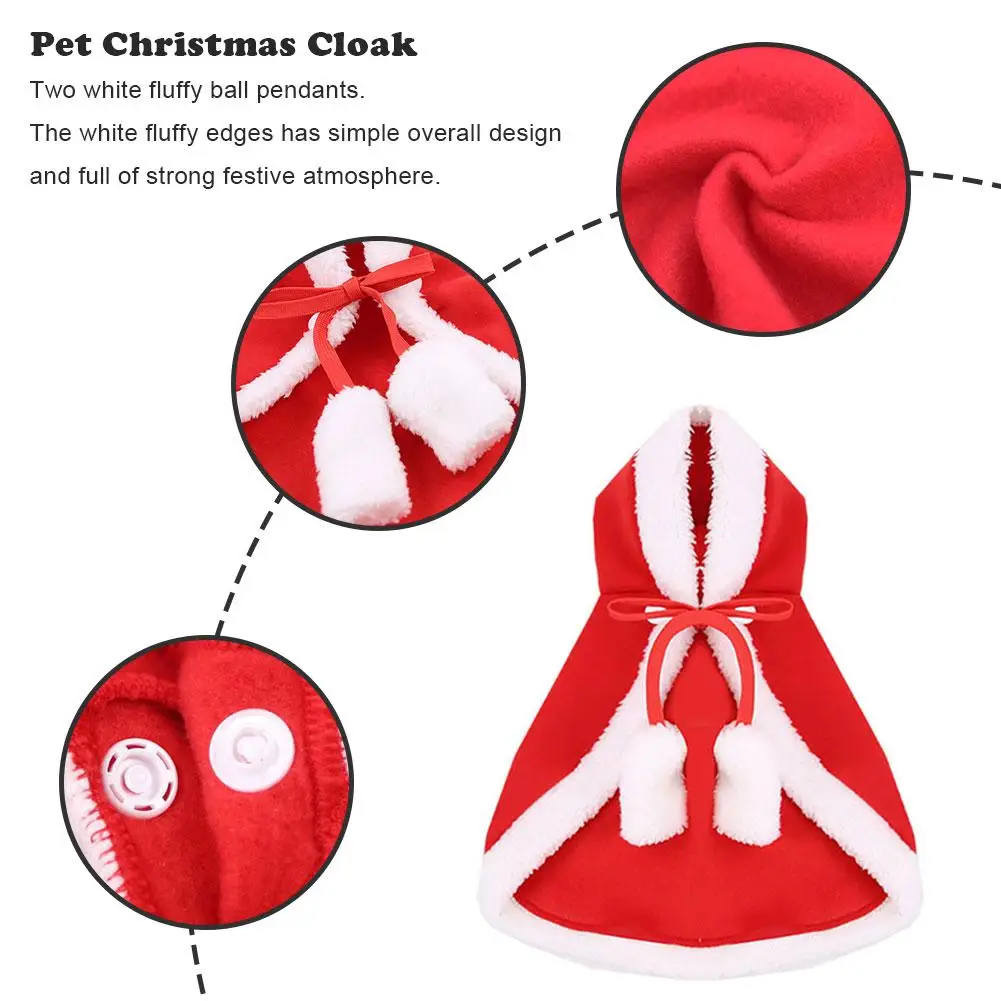 Регулируемая Рождественская накидка Санты Рождественский костюм для маленьких