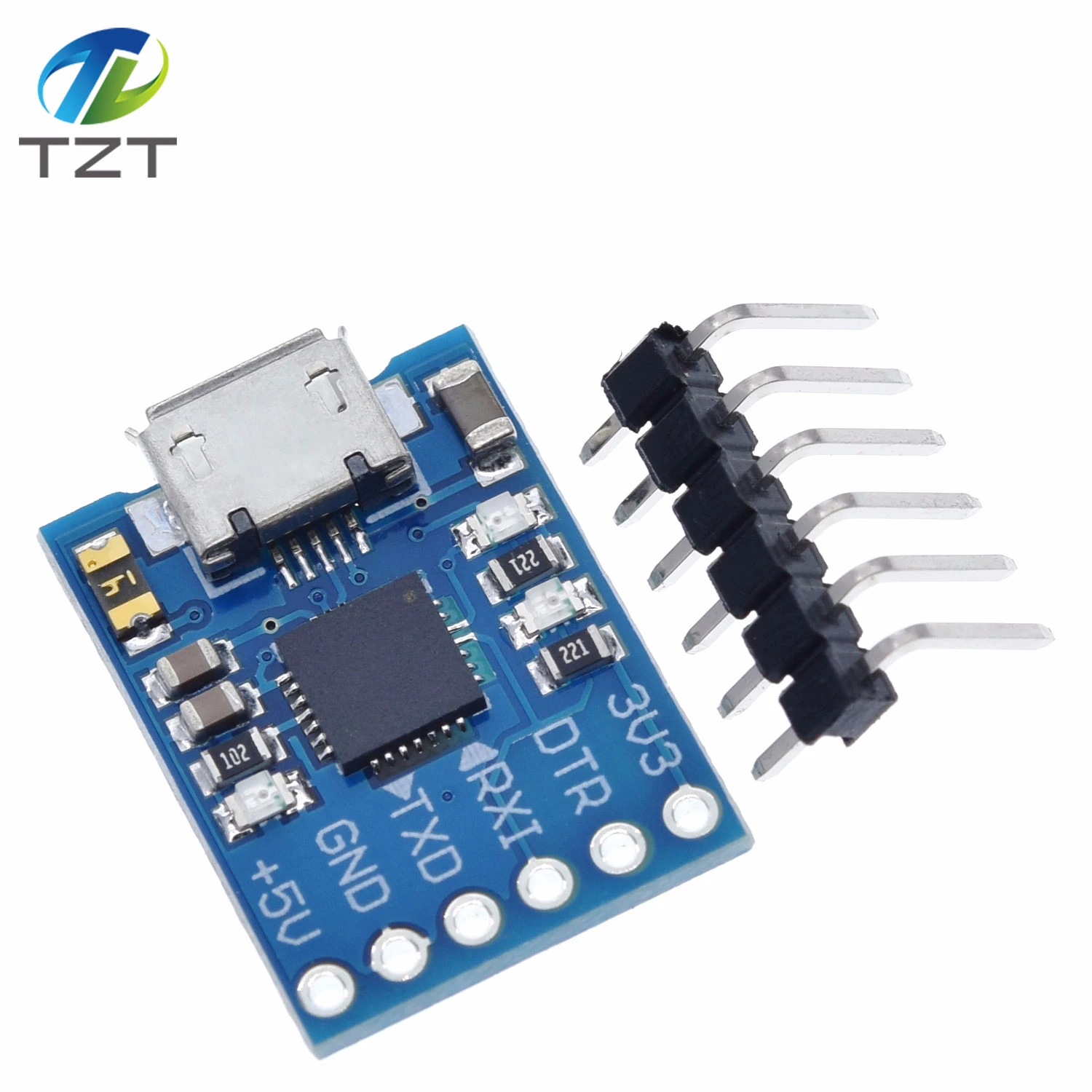 1 шт. CP2102 MICRO USB к UART TTL модуль 6 контактный последовательный преобразователь STC