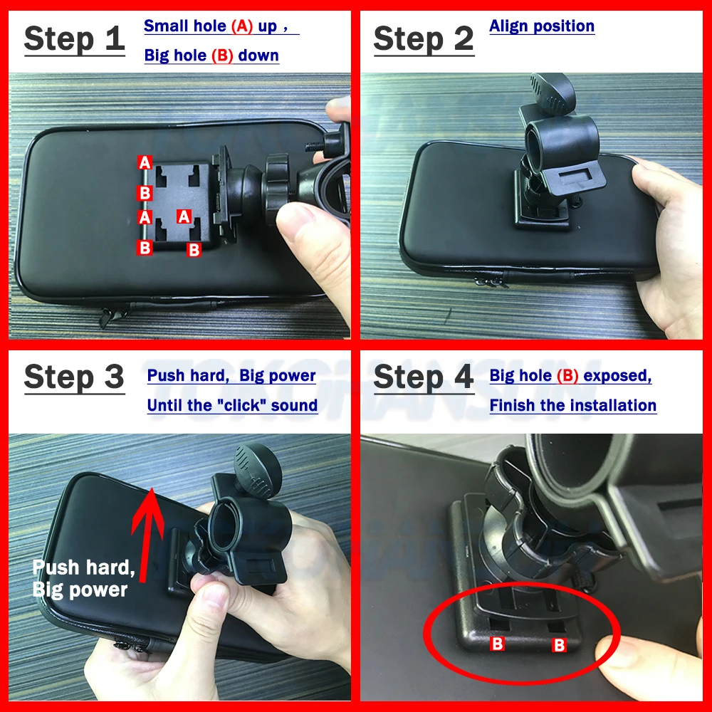 universal bicycle phone holder motorcycle bike stand rotatable 3 5 6 5 inch motorbike cellphone mount bracket for iphone 8 x free global shipping