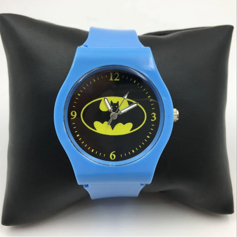 Детские часы для мальчиков водонепроницаемые Студенческие Кварцевые с синим