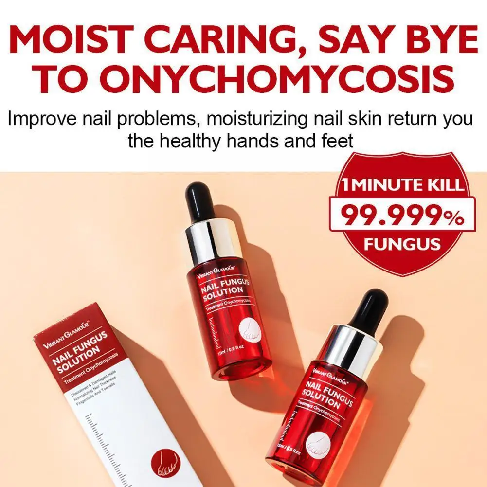 

Nail Repair Serum Fungus Onychomycosis Treatment Essence Removal Anti Toe Fungus Nail Nourishing Care 15ML S4G6