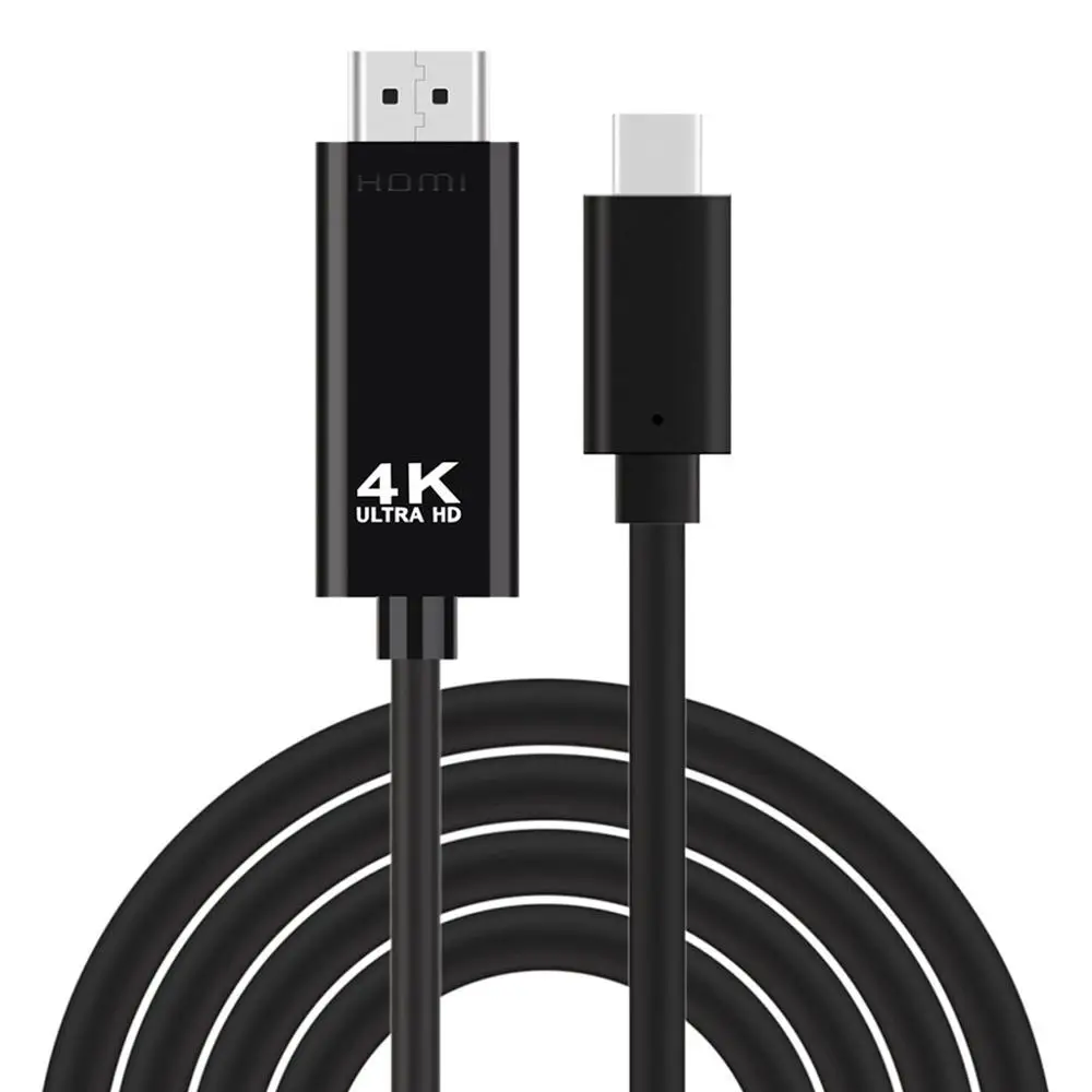 1 8 м Type C на HDMI 4K кабель HDTV TV цифровой av адаптер Lightning для Сань Син Galaxy Note 10 + HUAWEI Mate10