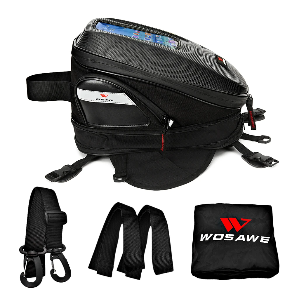 WOSAWE мотоциклетная сумка с магнитным баком мобильный телефон GPS навигационная