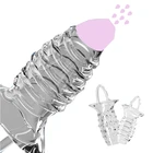 Игрушки-фиджеты, секс-игрушки для мужчин, многоразовые презервативы, насадка на пенис, кольцо на пенис, фаллоимитатор для задержки эякуляции, увеличивающий мужской фаллоимитатор, игрушка, бесплатная доставка