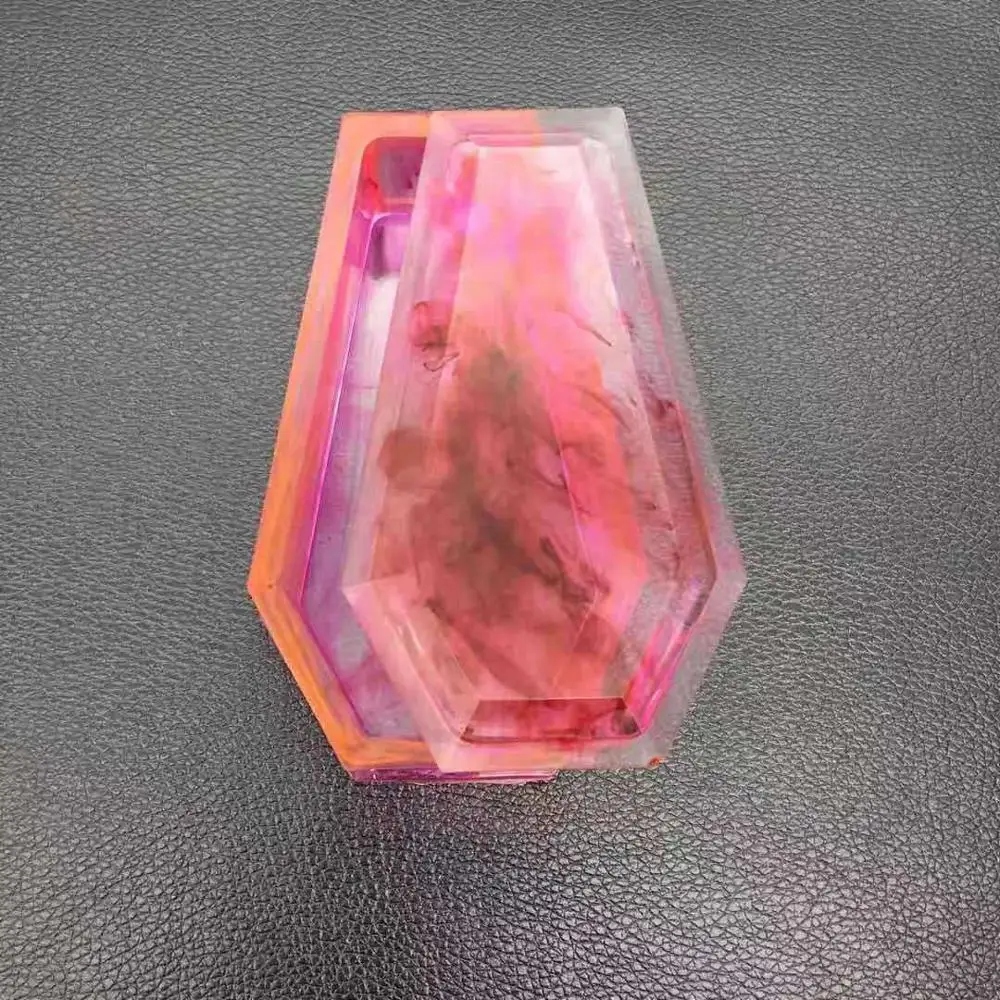 Новая коробка для хранения гроба форма прозрачная смола сделай сам темное