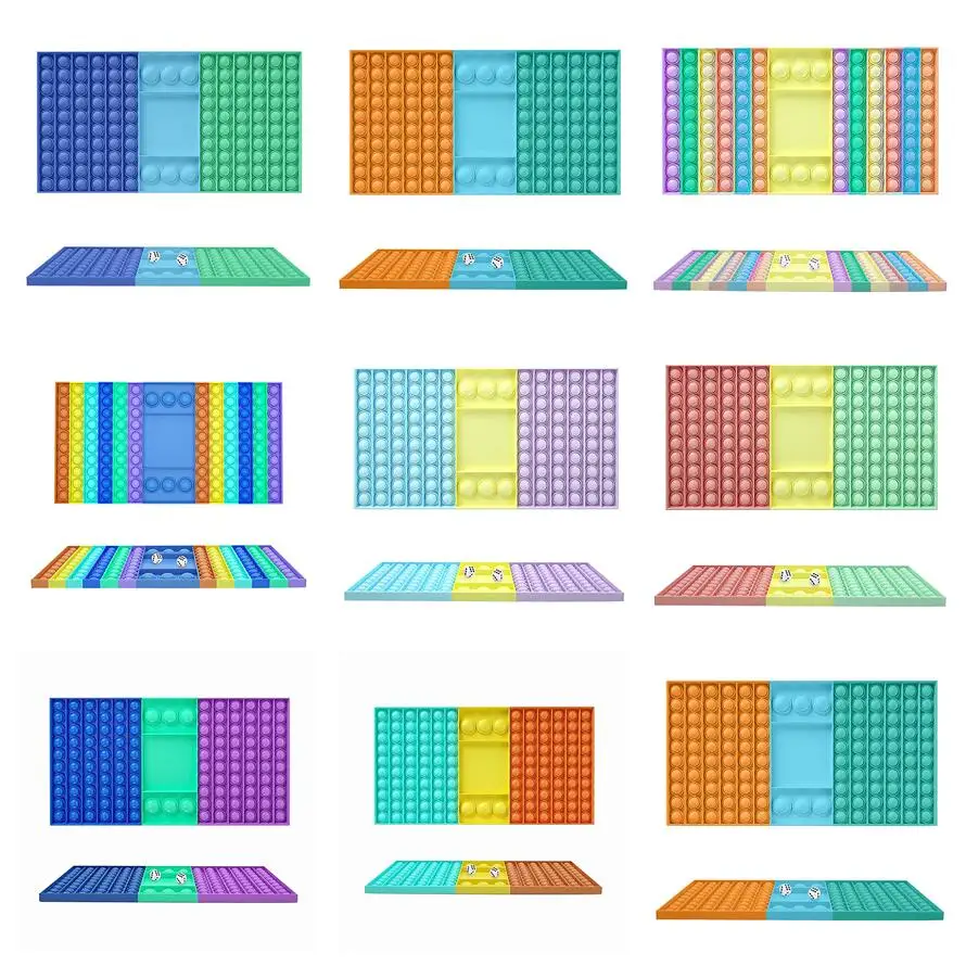 

Антистресс Antistress Children's Fingertip Push-silicone Squishy Desktop Stress Relief Sensory Fidget Toys Kit Brinquedos Поп Ит