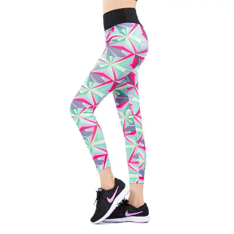 

Цветные Бесшовные штаны для йоги, спортивная одежда, эластичные штаны с высокой талией для упражнений и фитнеса, леггинсы, брюки