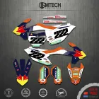 DSMTECH для KTM 85 SX 2020-2018 SX85cc бесплатно пользовательский полный набор наклеек Графика комплекты наклеек для KTM SX85 2018 2019 2020