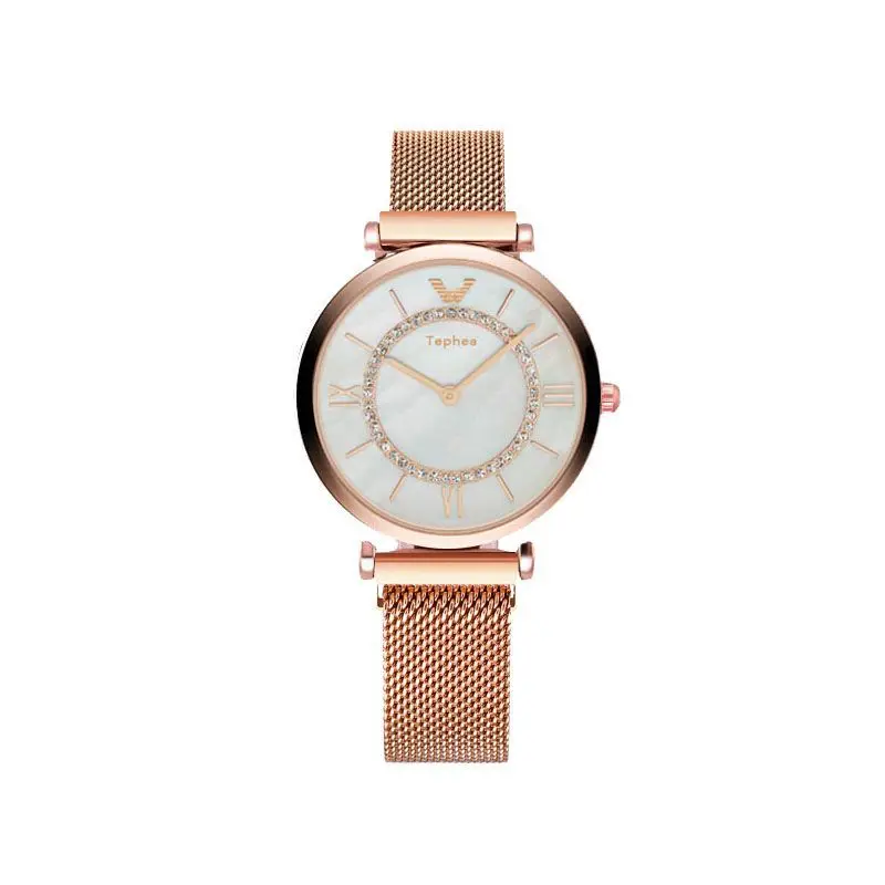 

Luxury Magnetic Women Watches Relogio Feminino Gradient Diamond Ladies Stainless Steel Quartz Wrist Watch Rose Gold Gift Clock