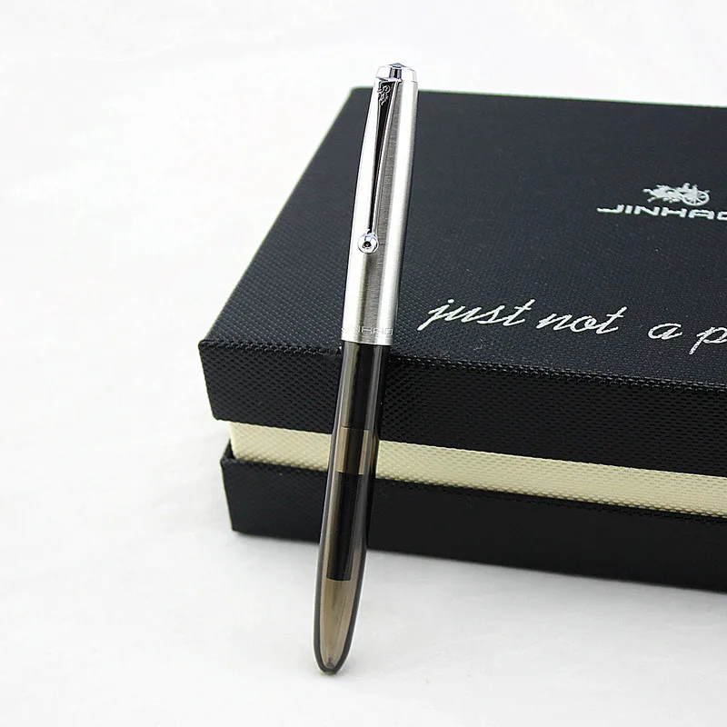 Jinhao 51A прозрачная деревянная перьевая ручка роскошные 0 38 мм тонкие перьевые