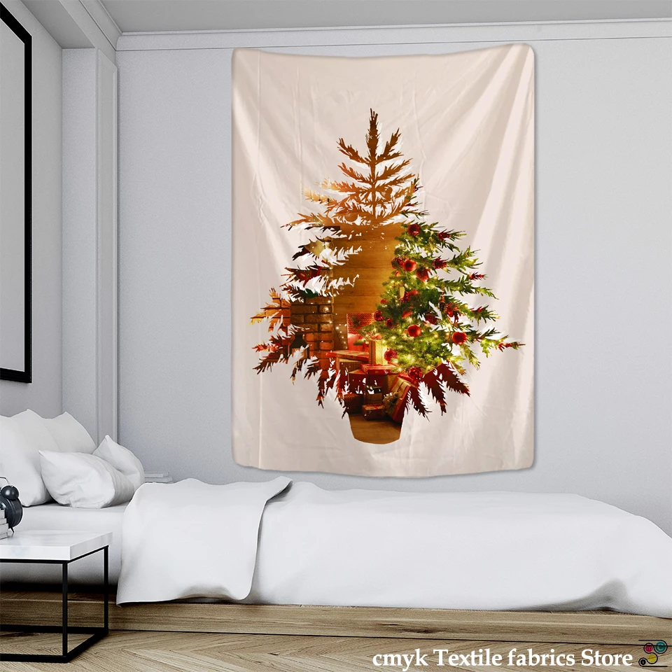Рождественский гобелен креативный дизайн Рождественская елка одеяло для йоги
