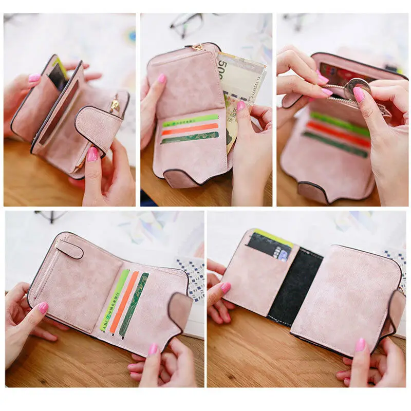 Женский маленький кошелек из искусственной кожи модная дамская короткая