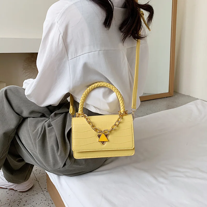 2020 Горячая Летняя женская сумка через плечо из искусственной кожи с украшением в