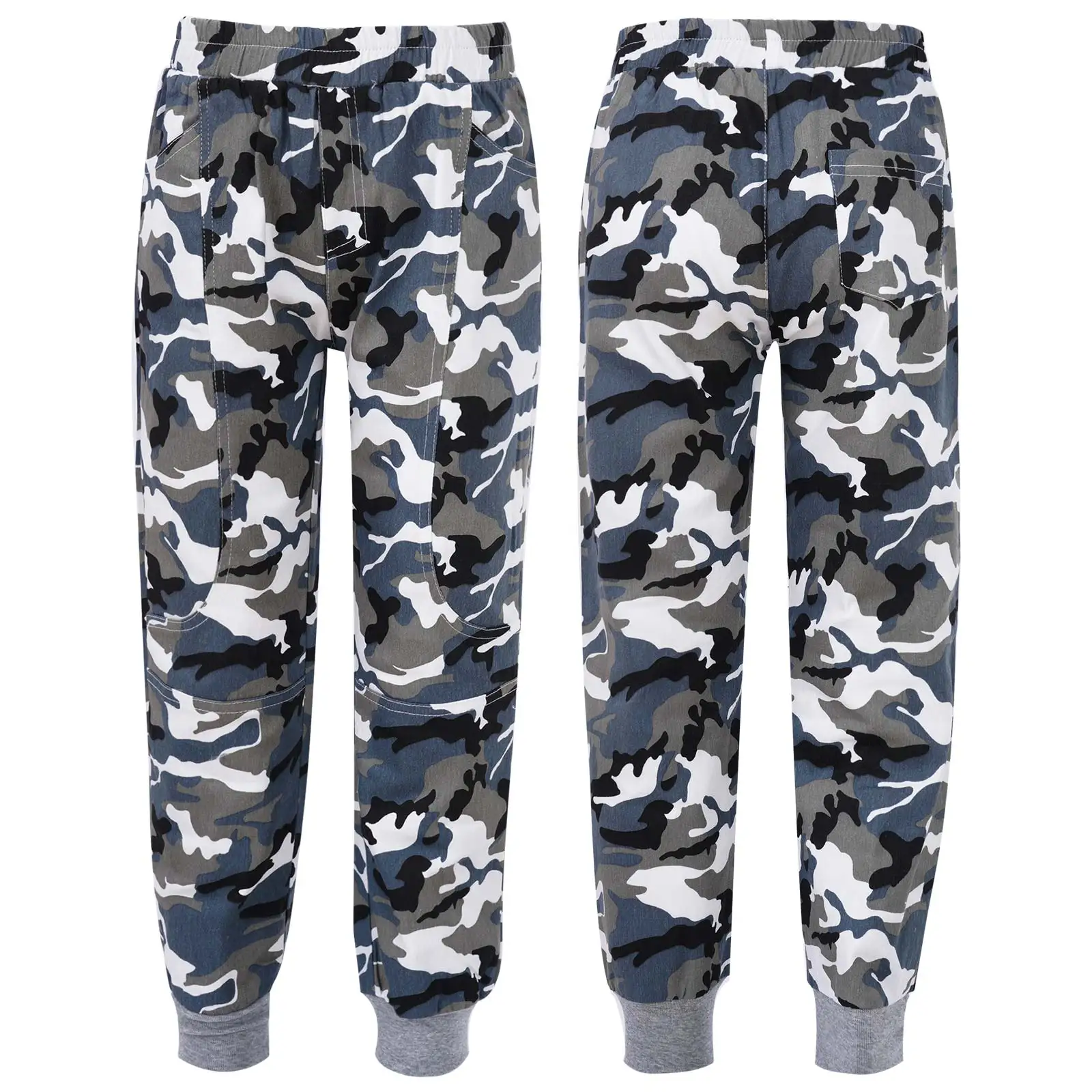 

Брюки-карго камуфляжные для мальчиков, повседневные спортивные штаны с несколькими карманами, одежда для подростков, весна-осень