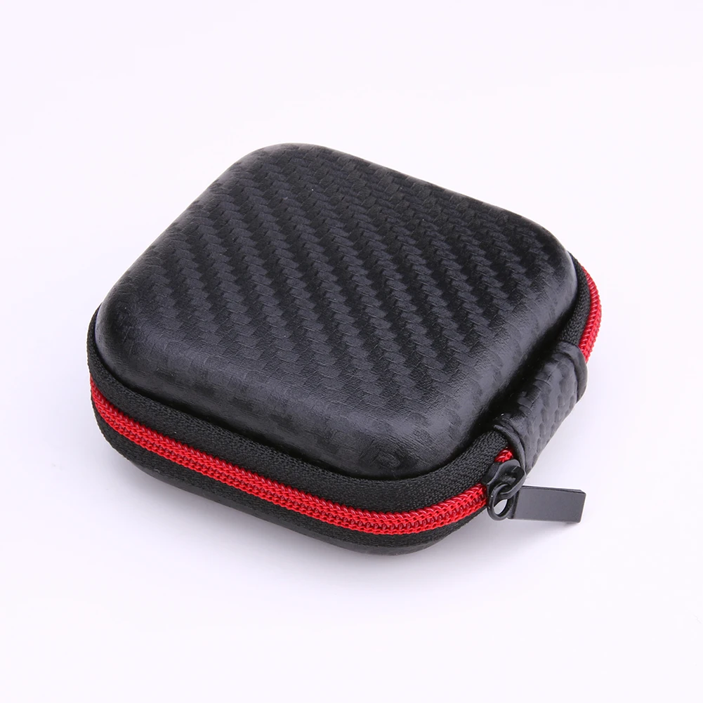 Квадратный чехол для гарнитуры Bluetooth наушников мини футляр хранения кабеля