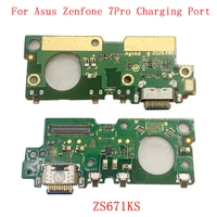original usb charging port connector board flex cable for asus zenfone 7 zs670ks 7 pro zs671ks charging connector repair parts
