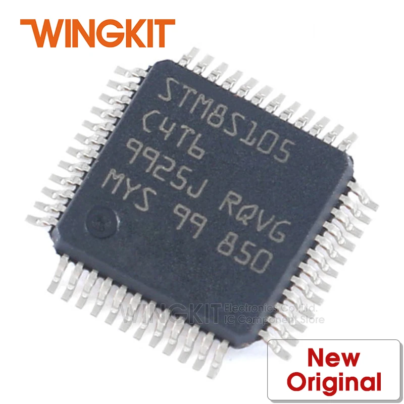 1 шт. STM8S105C4T6TR LQFP48 STM8S105C4T6 STM8S105C4 STM8S105 LQFP 48 8 битный микроконтроллер MCU|Аксессуары для
